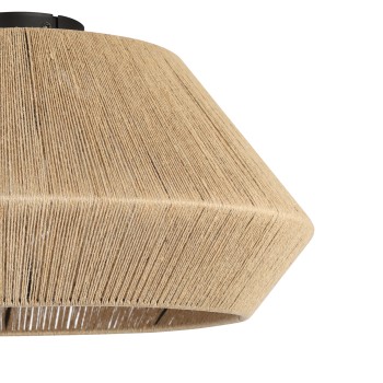 Plafoniera ALDERNEY negru Eglo 43784, D48 cm, 1xE27