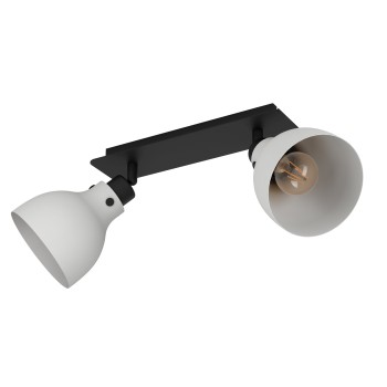 Plafoniera MATLOCK gri/negru Eglo 43828, 52x14.5 cm, 2xE27