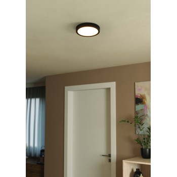 Plafoniera MATLOCK gri/negru Eglo 43828, 52x14.5 cm, 2xE27