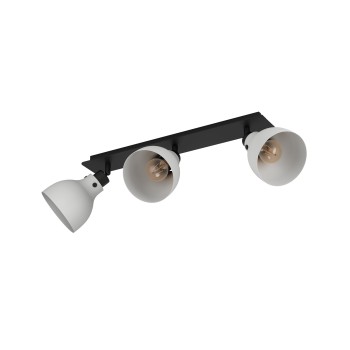 Plafoniera MATLOCK gri/negru Eglo 43829, 74x14.5 cm, 3xE27