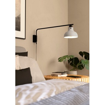 Plafoniera MATLOCK gri/negru Eglo 43843, L20 cm, 1xE27