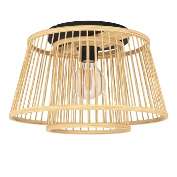 Plafoniera HYKEHAM negru Eglo 43851, D38 cm, 1xE27