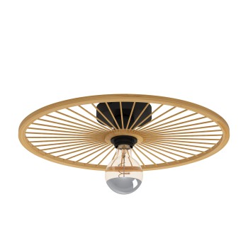 Plafoniera LEOMINSTER negru Eglo 43883, D45 cm, 1xE27