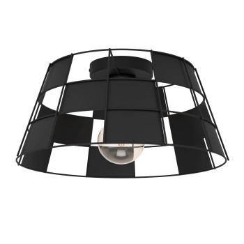 Plafoniera PONTEFRACT negru Eglo 43891, D42 cm, 1xE27