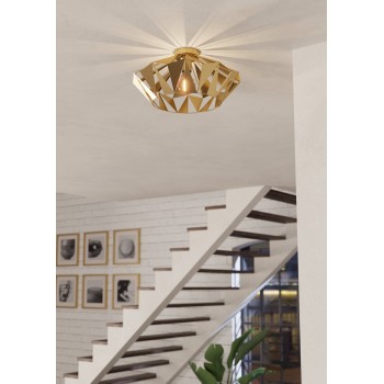 Plafoniera CARLTON auriu Eglo 43908, D47 cm, 1xE27