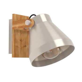 Plafoniera CAWTON steel coloured/rustic brown Eglo 43948, L16 cm, 1xE27