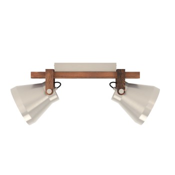 Plafoniera CAWTON steel coloured/rustic brown Eglo 43949, 58.5x16 cm, 2xE27