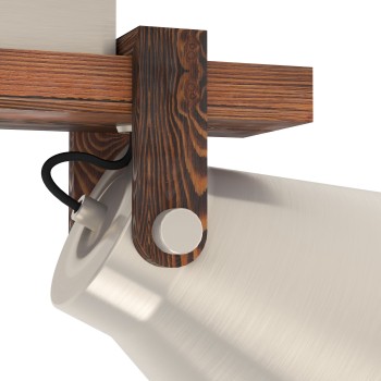 Plafoniera CAWTON steel coloured/rustic brown Eglo 43949, 58.5x16 cm, 2xE27