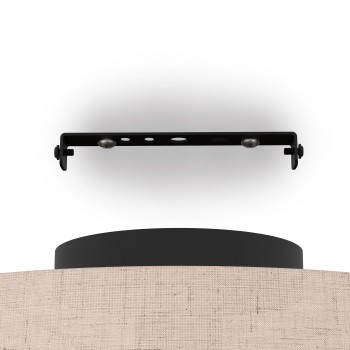 Plafoniera TABLEY negru Eglo 43974, D38 cm, 1xE27