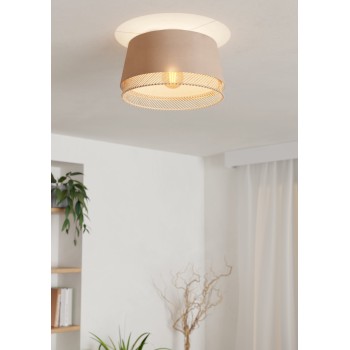 Plafoniera TABLEY negru Eglo 43974, D38 cm, 1xE27