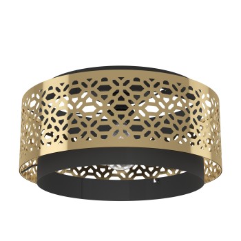 Plafoniera SANDBACH alama/negru Eglo 43979, D42 cm, 1xE27