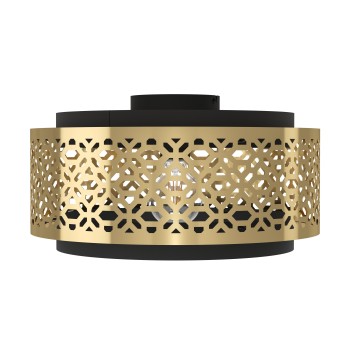 Plafoniera SANDBACH alama/negru Eglo 43979, D42 cm, 1xE27