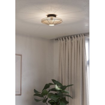 Plafoniera MIDSUMER negru Eglo 43998, D38 cm, 1xE27