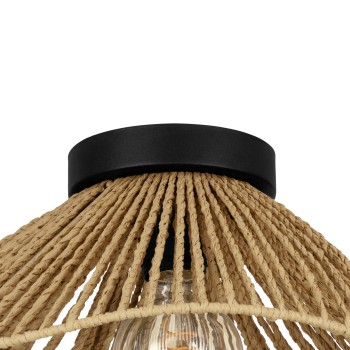 Plafoniera LAVISTER negru Eglo 44071, D39 cm, 1xE27