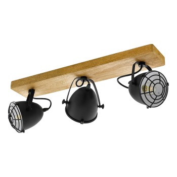 Plafoniera GATEBECK natur Eglo 44093, 59x11 cm, 3xE14