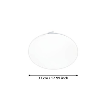 Plafoniera LED FRANIA-M alb Eglo 75449, D33 cm, 15.5W