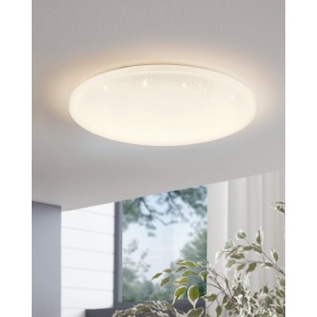 Plafoniera LED POGLIOLA-S alb Eglo 75505, D31 cm, 15.6W