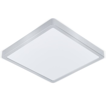 Plafoniera LED MOLAY argintiu Eglo 75531, 28.5x28.5 cm, 20.5W