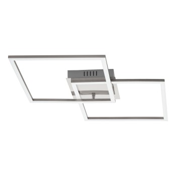 Plafoniera LED PALMAVES 2 brushed aluminium/nichel satinat Eglo 75538, 66.5x41.5 cm, 28W