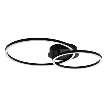 Plafoniera LED PALMAVES 2 negru Eglo 75554, 56x39 cm, 12W