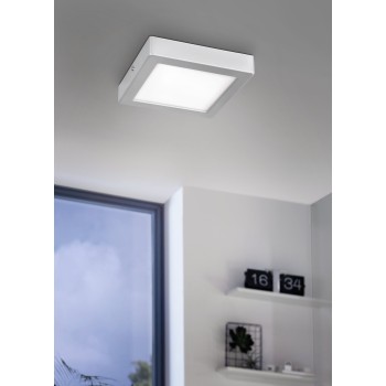 Plafoniera LED IDUN argintiu Eglo 75603, 17x17 cm, 9.5W