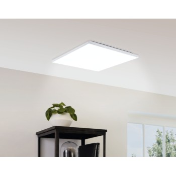 Plafoniera LED CALEMAR alb Eglo 75614, 43.7x43.7 cm, 19W