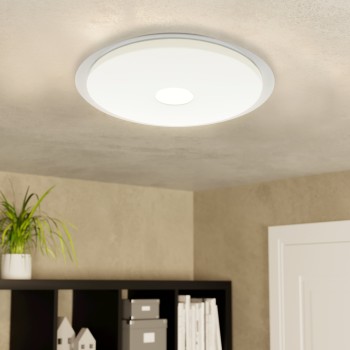 Plafoniera LED IGROKA 1 alb/transparent Eglo 75624, D46.5 cm, 22W