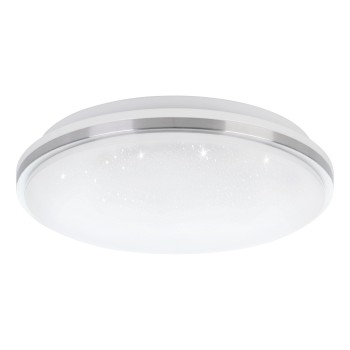 Plafoniera LED MARUNELLA-S alb/nichel mat Eglo 75626, D34 cm, 15.6W