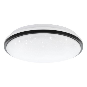 Plafoniera LED MARUNELLA-S alb/negru Eglo 75627, D34 cm, 15.6W