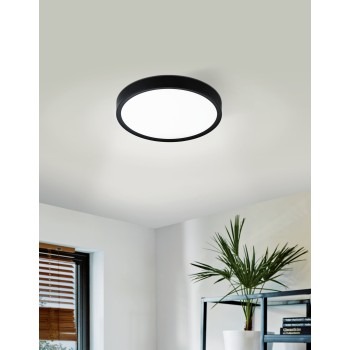 Plafoniera LED GIGLIO negru Eglo 75629, D34 cm, 14.6W
