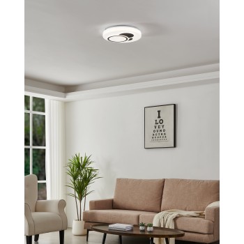 Plafoniera LED ESPARTACO alb Eglo 75644, D38.5 cm, 1.4W