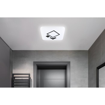 Plafoniera LED ESPARTACO alb Eglo 75645, 38.5x38.5 cm, 1.4W