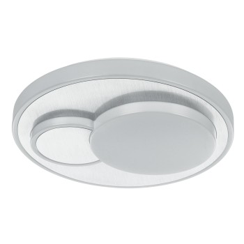 Plafoniera LED LEPRESO alb/aluminiu matisat Eglo 75664, D38.5 cm, 19.5W