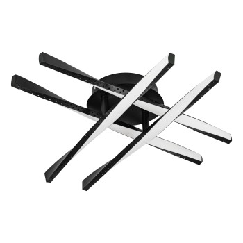 Plafoniera LED ADEJE negru Eglo 75683, 43.5x43.5 cm, 19W