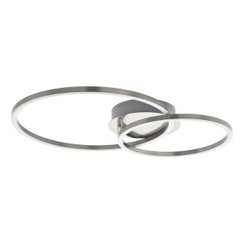 Plafoniera LED MOTTAFOLLONE nichel satinat Eglo 75725, 41.5x29 cm, 15W