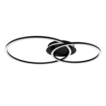 Plafoniera LED PALMAVES 3 negru Eglo 75769, 55x39 cm, 9.5W