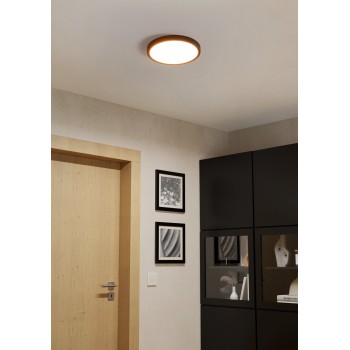 Plafoniera LED CAMPASPERO 2 negru Eglo 75775, D29.5 cm, 18W