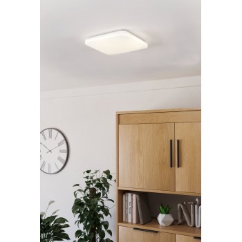 Plafoniera LED POGLIOLA alb Eglo 75897, 33x33 cm, 18W