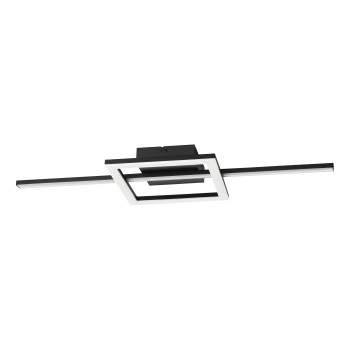 Plafoniera LED AGOSTINO negru Eglo 75916, 66x22 cm, 19.5W