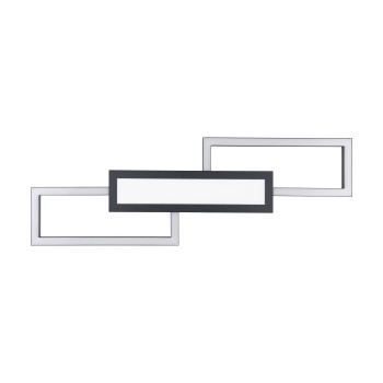 Plafoniera LED FOMENTO negru Eglo 75959, 78x26 cm, 37W