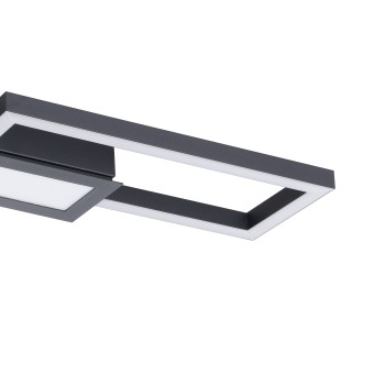 Plafoniera LED FOMENTO negru Eglo 75959, 78x26 cm, 37W