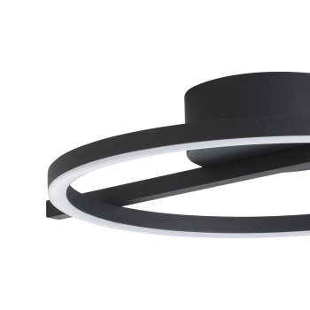 Plafoniera LED GAMBULAGA 1 negru Eglo 75967, 40x30 cm, 17W