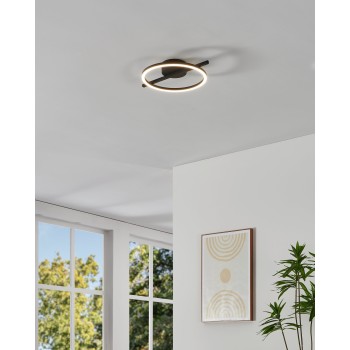 Plafoniera LED GAMBULAGA 1 negru Eglo 75967, 40x30 cm, 17W