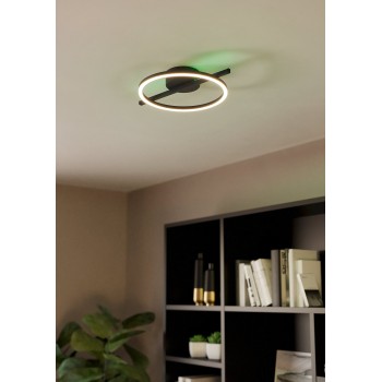 Plafoniera LED GAMBULAGA 1 negru Eglo 75967, 40x30 cm, 17W