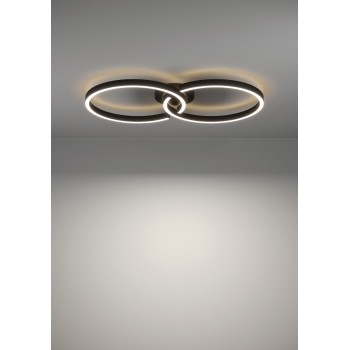 Plafoniera LED GAMBULAGA negru Eglo 75971, 67.5x38 cm, 19.5W