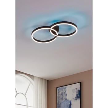 Plafoniera LED GAMBULAGA negru Eglo 75971, 67.5x38 cm, 19.5W