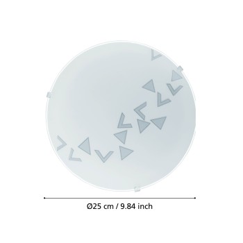Plafoniera MARS alb Eglo 80263, D25 cm, 1xE27