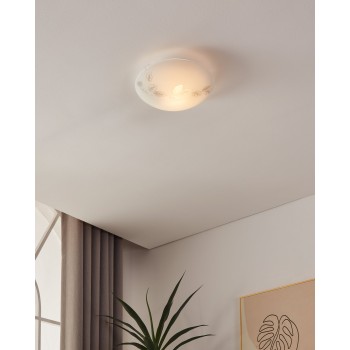 Plafoniera MARS alb Eglo 80264, D25 cm, 1xE27