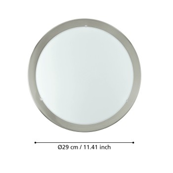 Plafoniera PLANET nichel mat Eglo 82942, D29 cm, 1xE27