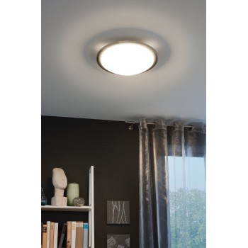 Plafoniera PLANET nichel mat Eglo 82942, D29 cm, 1xE27